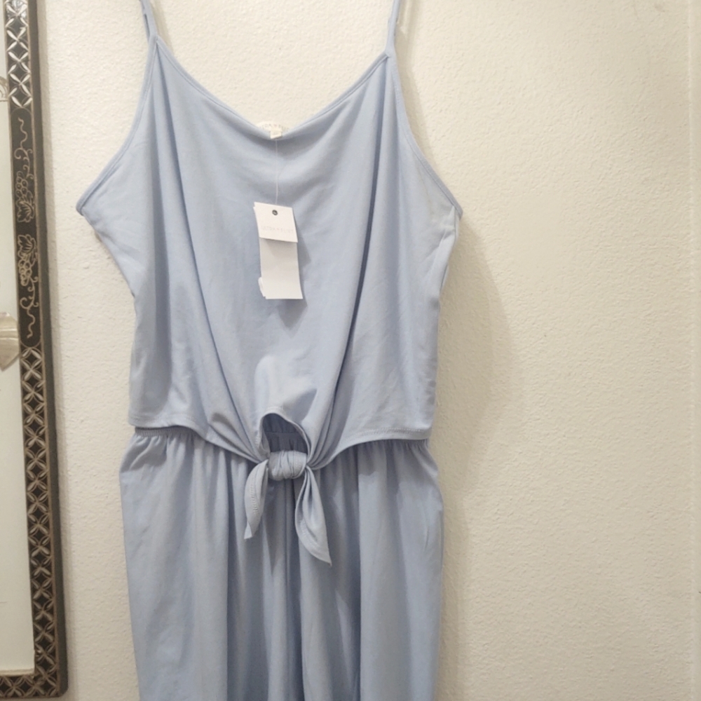 NWT Ultra flirt spaghetti skyblue romper